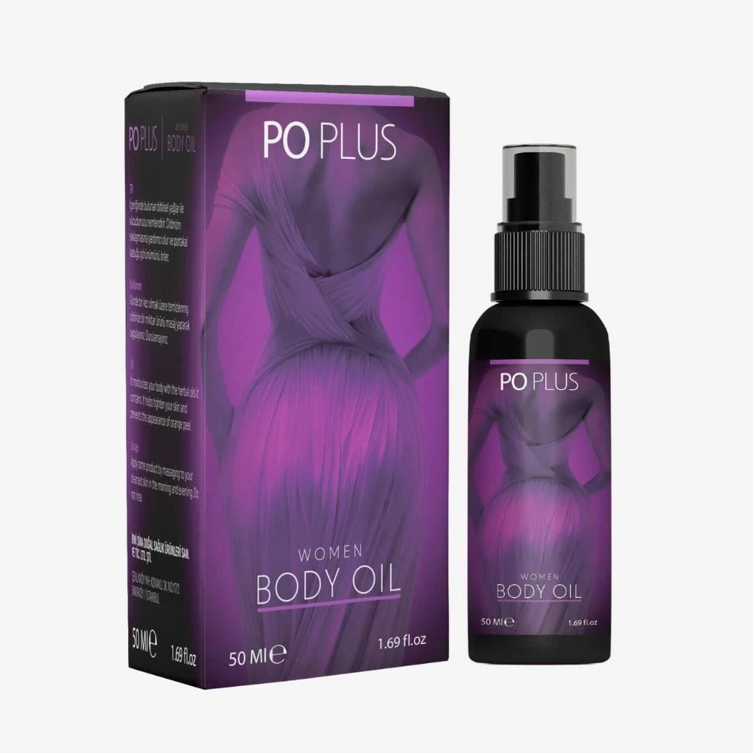 PO Plus Kadınlara Özel Bakım Yağı 50 ml ürün ambalajı