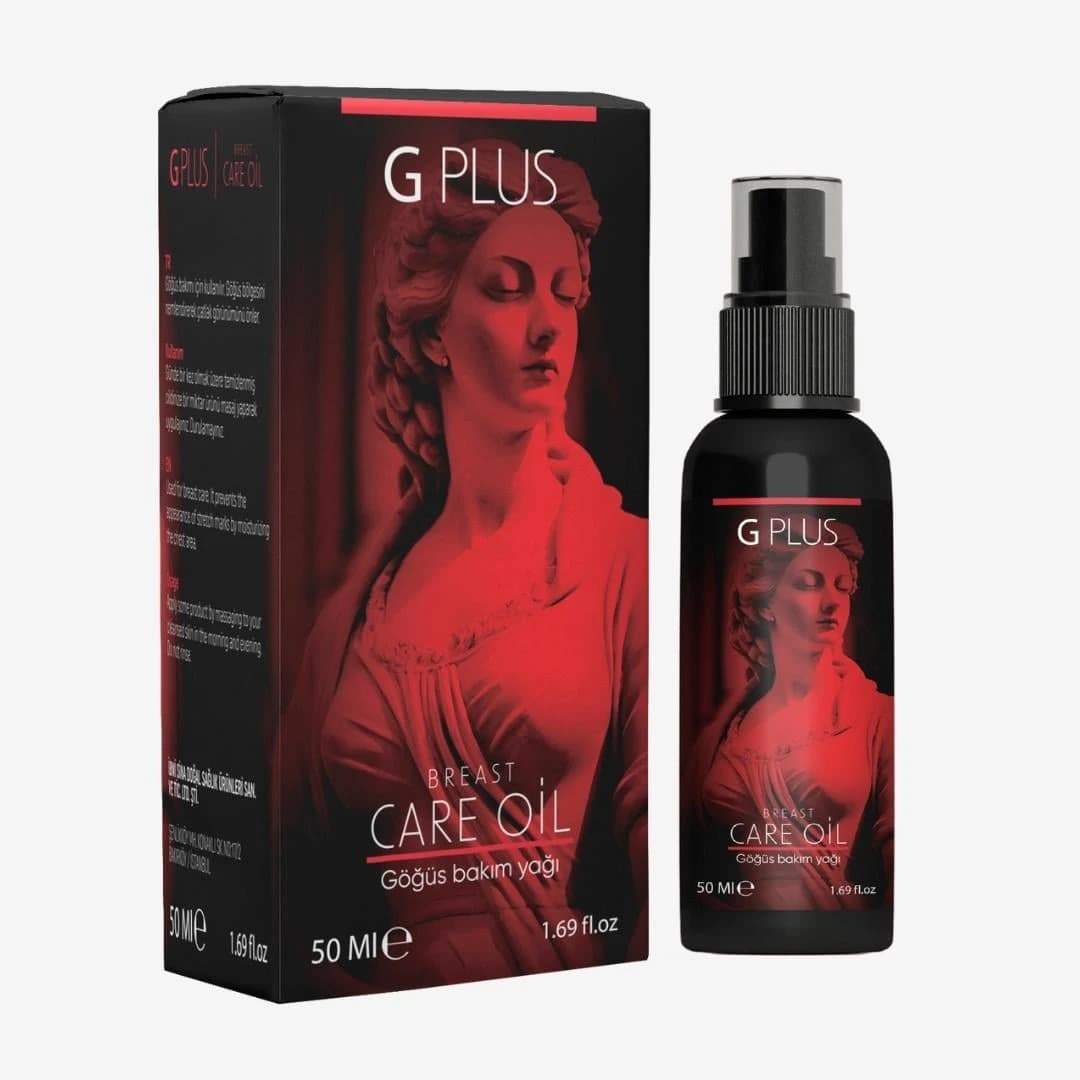 G Plus Göğüs Bakım Yağı 50 ml ürün ambalajı