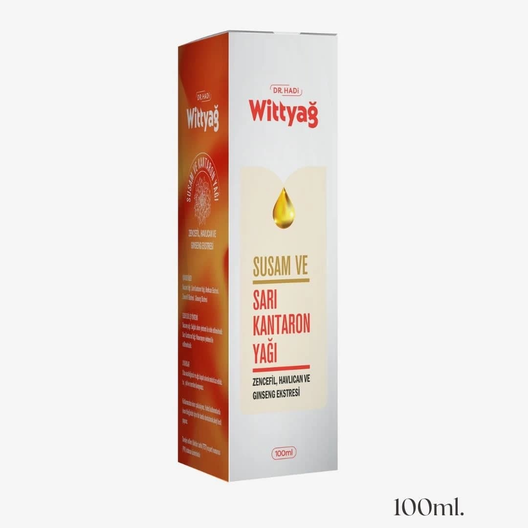 Dr. Hadi Wittyağ Bitkisel Masaj Yağı 100 ml ürün ambalajı